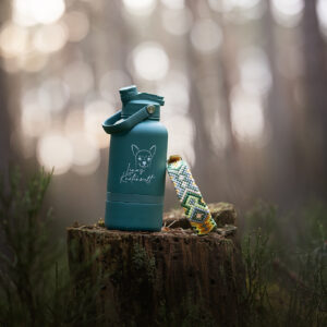 🐾 Hunde-Thermo-Trinkflasche mit integriertem Wassernapf